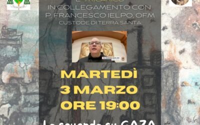 Il 3 marzo incontro online con Fra Francesco Ielpo, OFM – Custode di Terra Santa, promosso dalle Diocesi di Matera-Irsina e di Tricarico