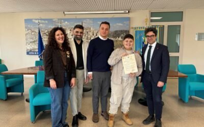 Il Sindaco di Matera Antonio Nicoletti e l’assessore Casino ricevono in Comune il giovane talento Raffaello Digilio, protagonista di “The Voice Kids” 2026