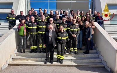Visita ufficiale dell’Arcivescovo della Diocesi di Matera-Irsina, S.E. Mons. Benoni Ambarus, presso la sede centrale del Comando dei Vigili del Fuoco della città dei Sassi