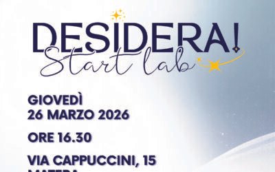 Il 26 nella sede della Caritas diocesana di Matera-Irsina inaugurazione a Matera dello Spazio per i Giovani “Desidera! Start Lab”