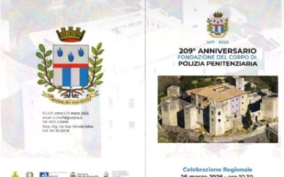 Melfi, il 26 cerimonia per il 209° Anniversario di Fondazione del Corpo di Polizia Penitenziaria