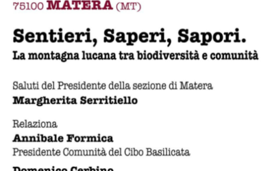  “Sentieri, Saperi, Sapori. La montagna lucana tra biodiversità e comunità”, il primo aprile  a Matera incontro dedicato al profondo legame del Club Alpino Italiano con il territorio