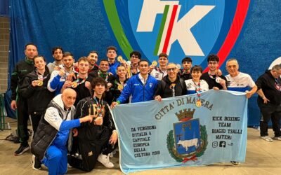 Riccione, sul podio dei Campionati Italiani di Kickboxing gli atleti della S.S.D. Dynamic Center di Matera, Athena Club di Montescaglioso, Elite Kickboxing di Putignano e Planet Sport di Palagiano