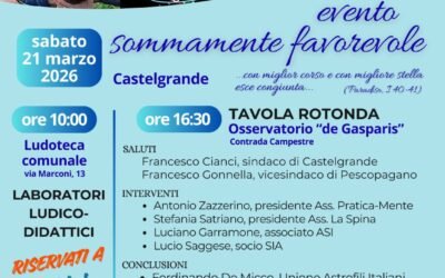 Equinozio di primavera e riti lucani: a Castelgrande studiosi a confronto tra astronomia e tradizione