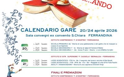 A Ferrandina dal 20 al 24 aprile torna “Libr…ando Libr…ando” l’iniziativa culturale del Centro De Martino dedicata ai libri nelle scuole