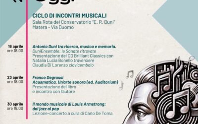 “Pensare la musica oggi”, il Conservatorio di Matera promuove un ciclo di incontri tra ricerca, ascolto e divulgazione