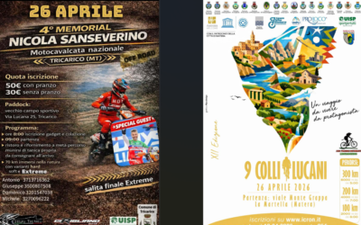 Domenica 26 aprile UISP Matera celebra lo sport che promuove il territorio con la Nove Colli Lucani e il Memorial Nicola Sanseverino