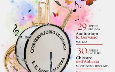 L’Orchestra di Fiati del Conservatorio di Matera in concerto tra la città dei Sassi e Montescaglioso il 29 e il 30