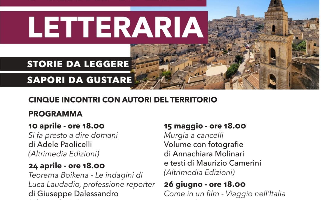 Nasce “Primavera Letteraria”: Coop Alleanza 3.0 e Altrimedia Edizioni insieme per promuovere autori e cultura del territorio