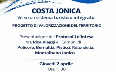 Costa Jonica, Idea Viaggi insieme ai Comuni per la promozione turistica