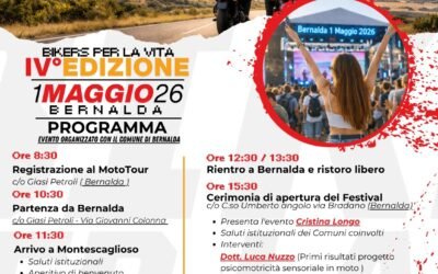 Torna “Bikers per la Vita”: il 1° maggio 2026 a Bernalda la IV edizione tra solidarietà, motori e musica