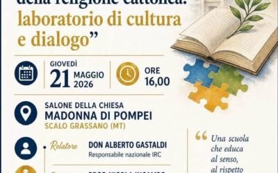 “L’insegnamento della religione cattolica: laboratorio di cultura e dialogo”: il 21 allo Scalo di Grassano incontro con don Gastaldi, il prof. Incampo e mons. Carbonaro