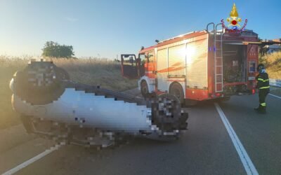 Incidente stradale sulla SS7, ferito un 49enne. Intervento dei Vigili del Fuoco di Matera