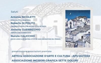 Il Lions Club Matera Città dei Sassi presenta il Premio “Luigi Guerricchio”