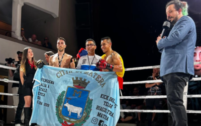 Kickboxing: Danilo “The Sniper” Andrulli accede alla semifinale del Fight Clubbing, Canterino e Gigliola sul podio degli Assoluti Cadetti. Soddisfatto il Maestro Tralli
