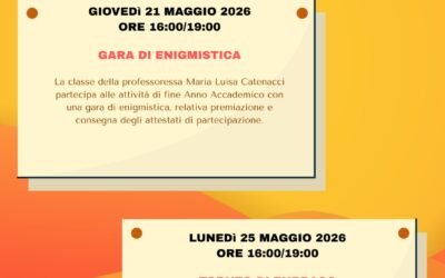 Matera, il 21 e il 25 Gara di Enigmistica e Torneo di Burraco organizzati dalle docenti Unitre Catenacci e Canosa
