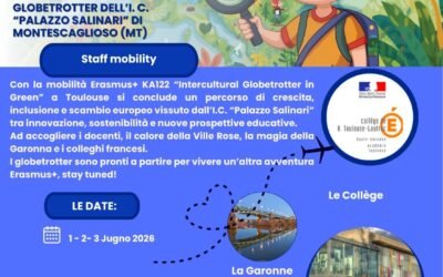 Mobilità conclusiva dei docenti dell’Istituto comprensivo “Palazzo Salinari” Montescaglioso Pomarico,  domenica si riparte: direzione Francia