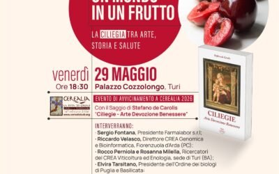 “Un mondo in un frutto: la ciliegia tra arte, storia e salute”, il 29 a Turi convegno e presentazione del saggio “Ciliegie – Arte Devozione Benessere” di Stefano de Carolis