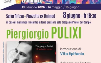 Lunedì 8 giugno a Matera il sesto appuntamento di Amabili Confini: ospite lo scrittore Piergiorgio Pulixi nella Piazzetta ex Unimed