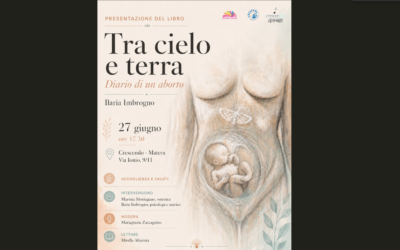 Matera, sabato 27 giugno da CrescenDO presentazione del libro della psicologa Ilaria Imbrogno “Tra terra e cielo, diario di un aborto”
