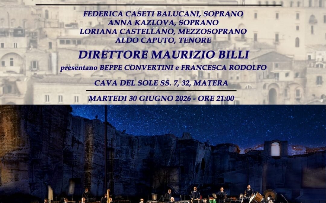 Matera accoglie la Banda Musicale della Polizia di Stato: il 30 giugno concerto straordinario a Cava del Sole. Aperte le prenotazioni gratuite su Eventbrite