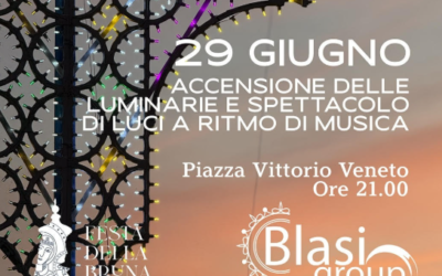 Il 29 giugno l’evento di accensione delle luminarie. Matera entra nel cuore della Festa della Bruna