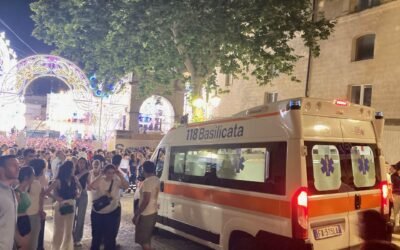 Festa della Bruna 2026: sette feriti lievi hanno fatto ricorso alle cure del Pronto Soccorso di Matera