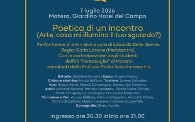 “Poetica di un incontro”: il Festival delle Arti porta a Matera un dialogo tra arti, giovani e bellezza