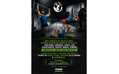 Sabato 25 luglio a Matera prima edizione del Memorial Arte Fitness A.s.d. dedicato agli amici atleti scomparsi