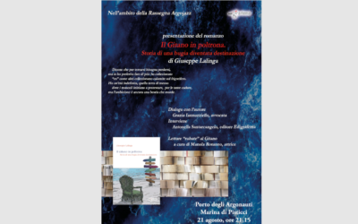 L’arte di perdersi per ritrovarsi nel viaggio di Giuseppe Lalinga. Il romanzo “Il gitano in poltrona”, Edigrafema Edizioni, verrà presentato il 21 al Porto degli Argonauti nell’ambito di Argojazz
