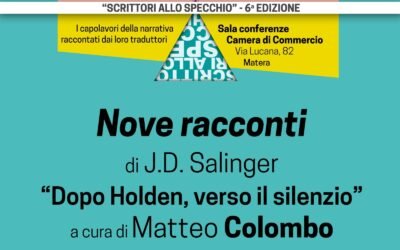 J.D. Salinger e “Nove racconti” al centro del terzo appuntamento della rassegna “Scrittori allo specchio”