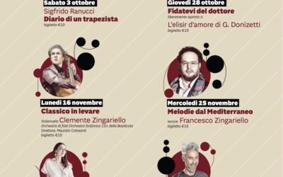 Dopo Aida, continuiamo insieme: al via a Matera la Stagione Autunnale della Camerata delle Arti