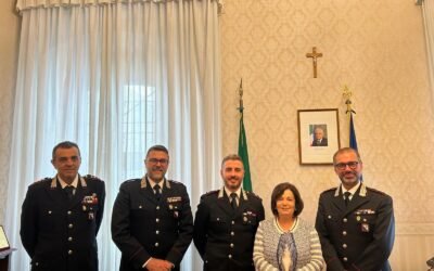 Il Prefetto Ippolito saluta i Comandanti delle Compagnie Carabinieri di Matera e di Policoro