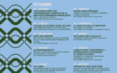 Matera Capitale Mediterranea della Cultura e del Dialogo 2026: l’agenda dal 30 settembre al 4 ottobre