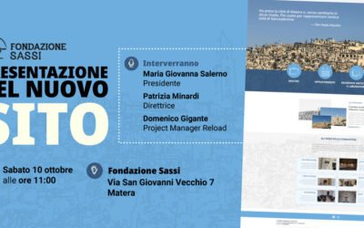 Fondazione Sassi, sabato la presentazione del nuovo sito e l’inaugurazione della Sala “UNESCO”