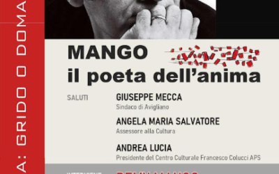 “Mango, il poeta dell’anima”: ad Avigliano un incontro sulla poesia del cantautore lucano